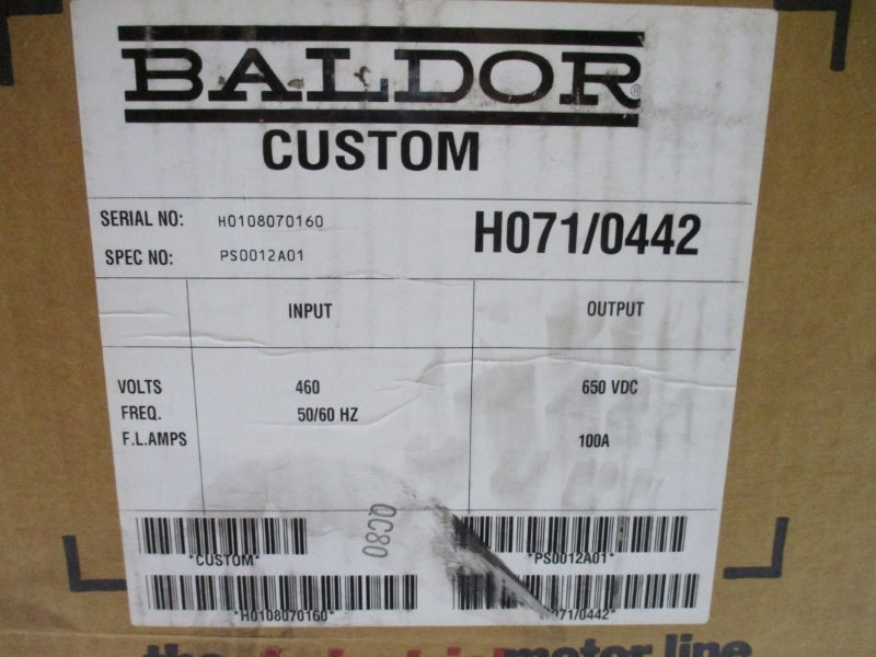 BALDOR PS0012A01 460VAC 100A NSMP