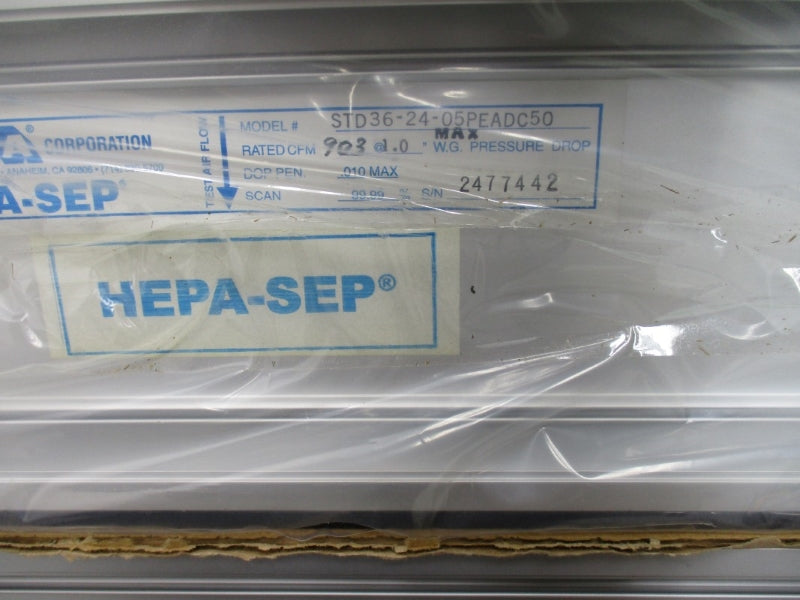 HEPA-SEP STD36-24-05PEADC50 (PKG OF 2) NSMP