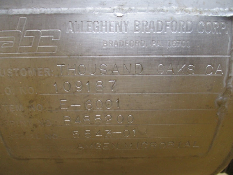 ALLEGHENY BRADFORD 109187 E-6001 NSMP