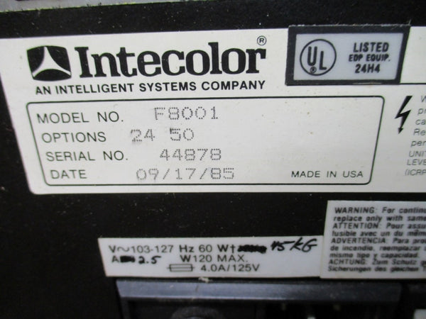 INTECOLOR F8001 103-127V 2.5A NSMP