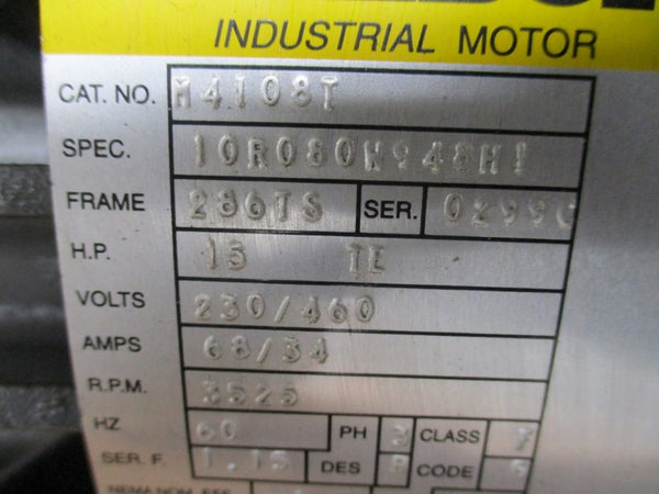 BALDOR M4108T 230/460V 60/34A NSMP
