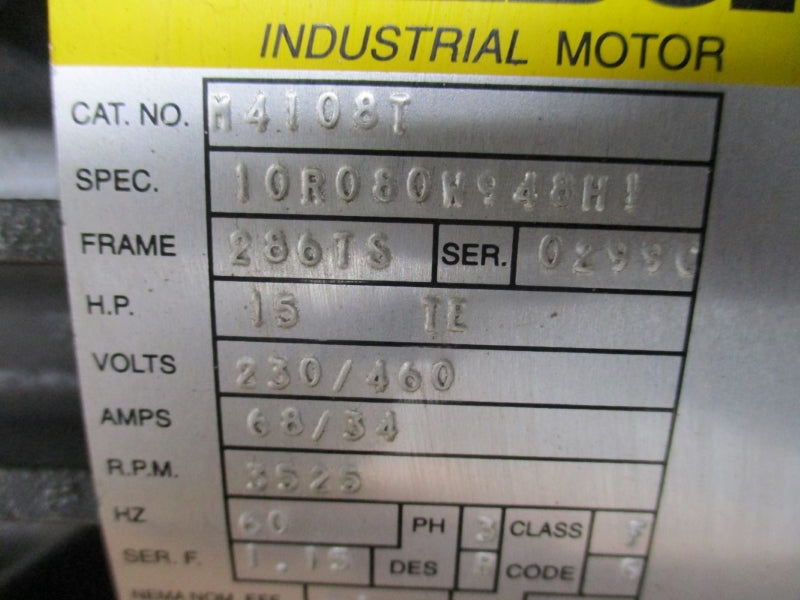 BALDOR M4108T 230/460V 60/34A NSMP