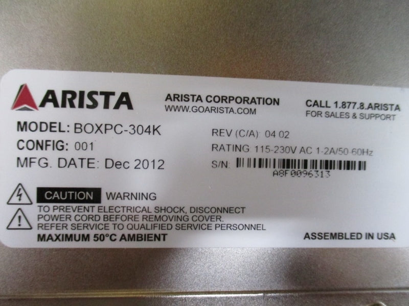 ARISTA BOXPC-304K 115-230VAC 1-2A NSMP