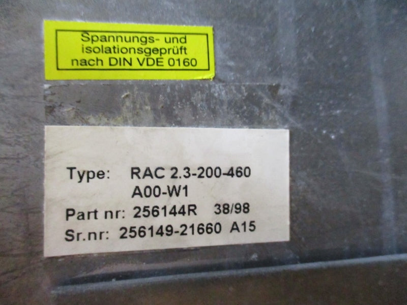 INDRAMAT RAC2.3-200-460-A00-W1 256144R NSMP