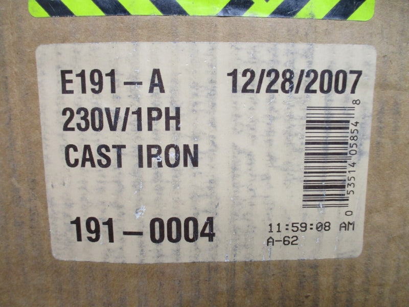 ZOELLER E191-A 191-0004 230V 14.5A NSMP