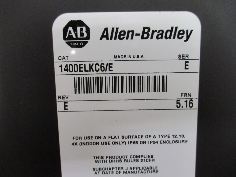 ALLEN BRADLEY 1400ELKC6 SER. E F/W 5.16 REMAN