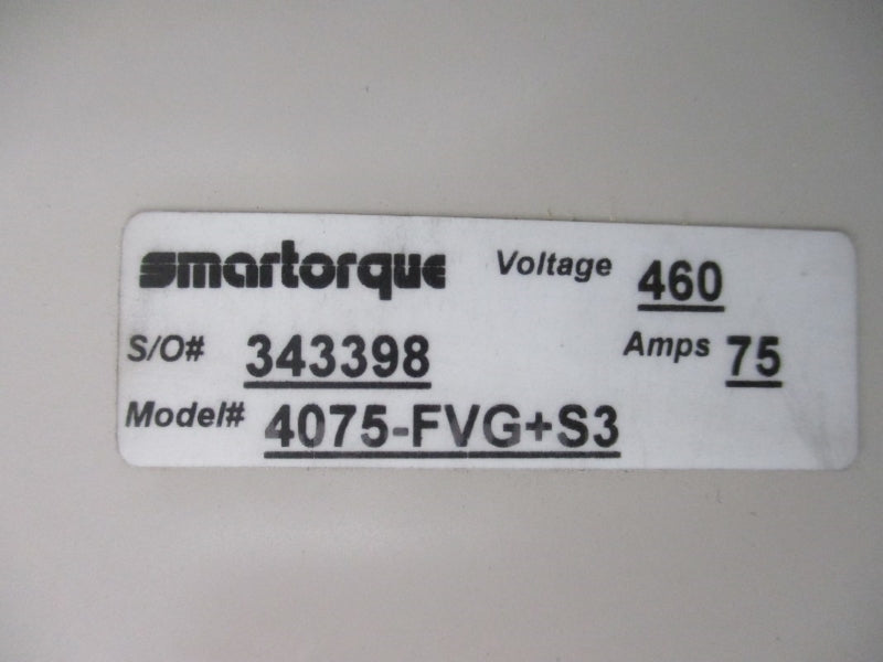 P&H MORRIS SMARTORQUE 4075-FVG+S3 CIMR-F7U4037 460V 75A (AS PICTURED) NSNP