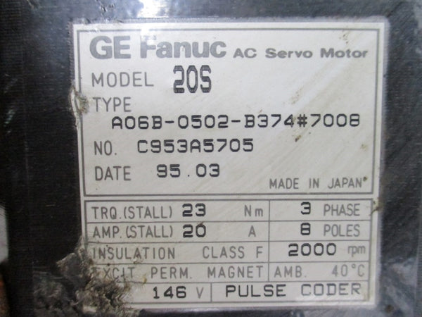 GE FANUC A06B-0502-B374#700B 146V 20A NSNP