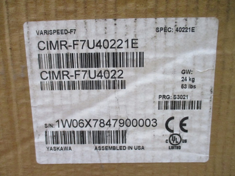YASKAWA CIMR-F7U40221E 380-480VAC 55A NSMP