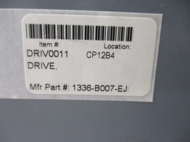 ALLEN BRADLEY 1336-B007-EJD-LE SER. A 380/415/460V 13.3A NSNP