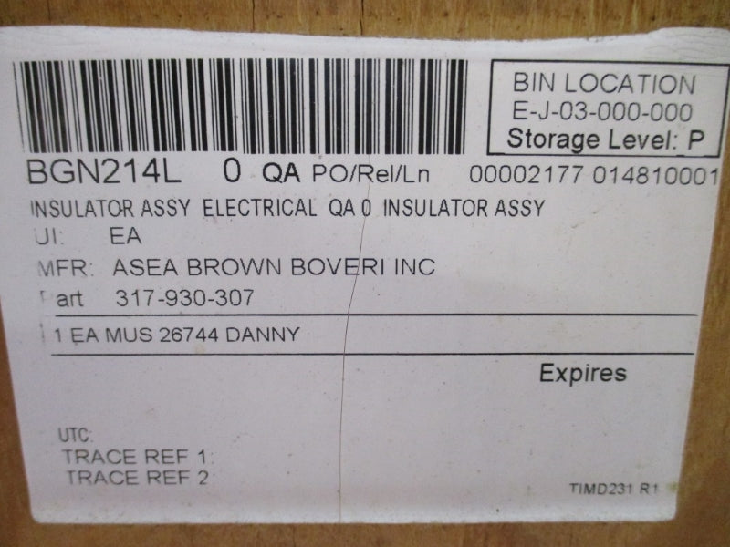 ASEA BROWN BOVER 317-930-307 NSMP