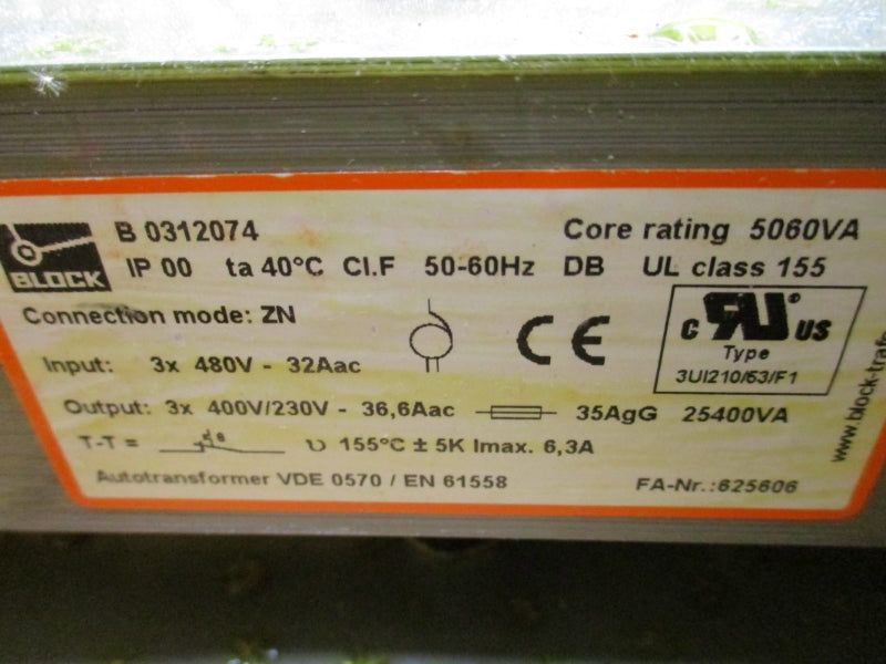 BLOCK 729706A 480V 32A NSMP