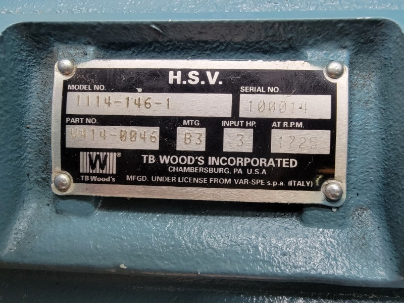 NORD GEAR SK41E180TC2 W/ TB WOODS 1114-146-1 V414-0046 NSNP