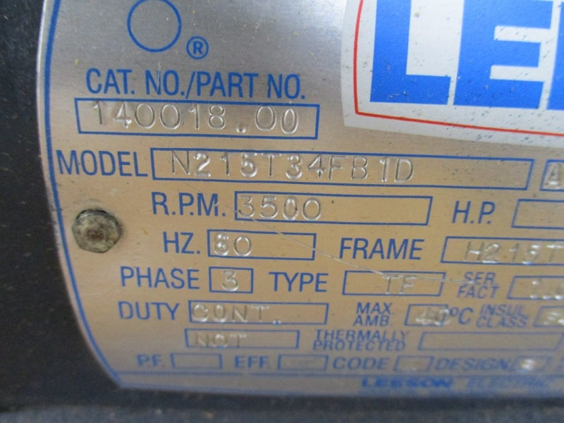 LEESON 140018.00 N215T34FB1D 230/460V 26/15A NSMP