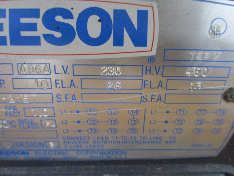 LEESON 140018.00 N215T34FB1D 230/460V 26/15A NSMP