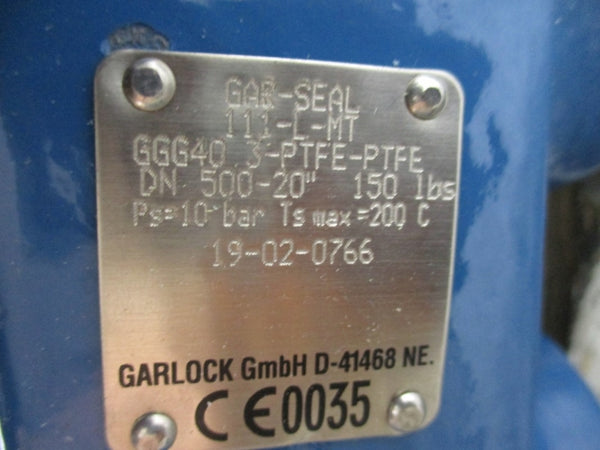 GARLOCK GAR-SEAL 20" BUTTERFLY VALVE 111-L-MT AB880W DN450-DN500 NSNP