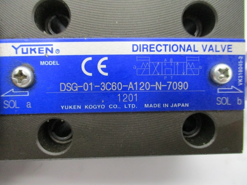 YUKEN DSG-01-3C60-A120-N-7090 (AS PICTURED) NSNP
