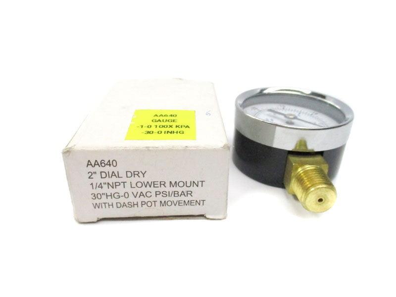 GAUGE AA640 30"HG-0VAC 2" NSMP