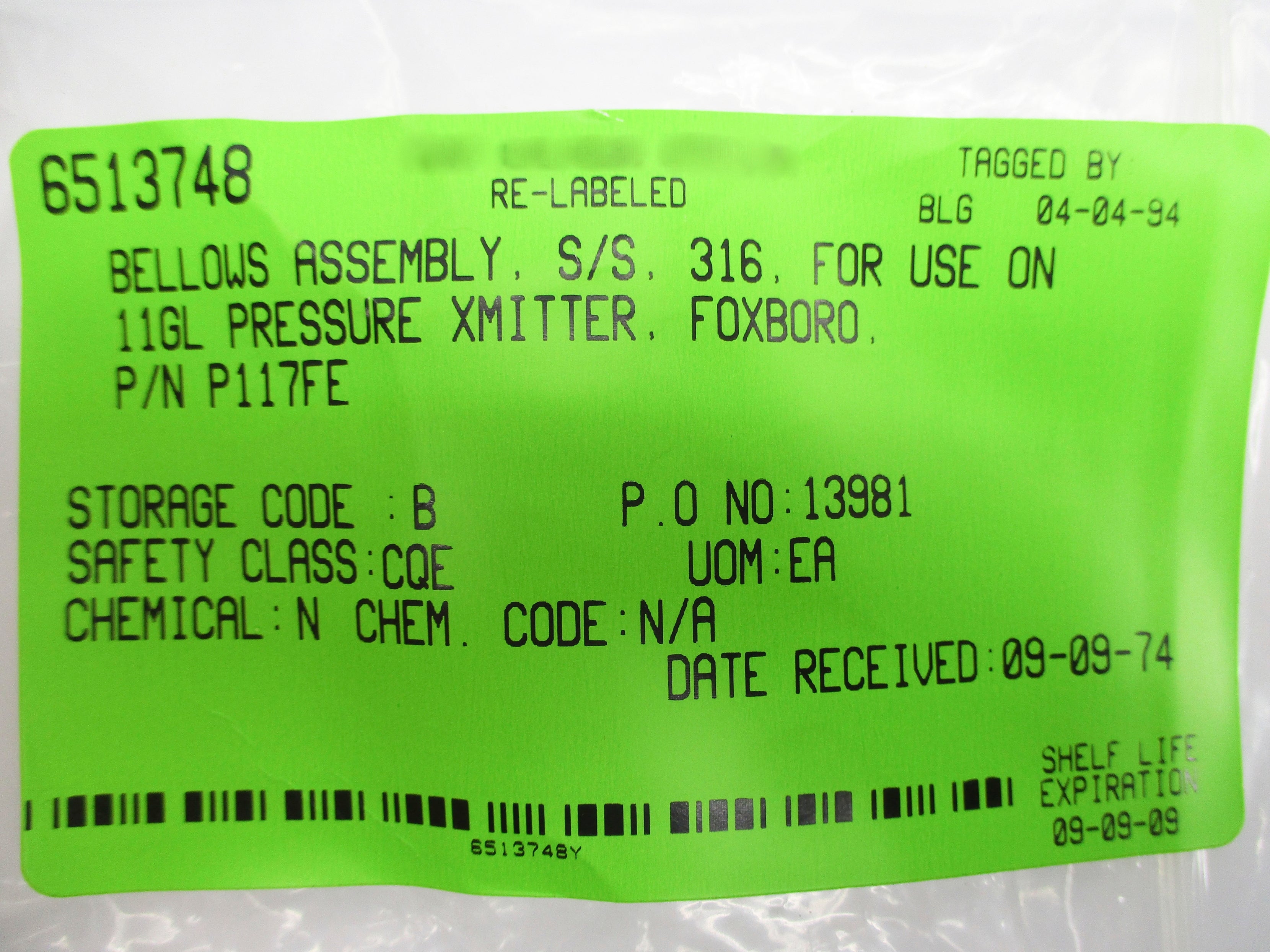 FOXBORO P117FE NSNP