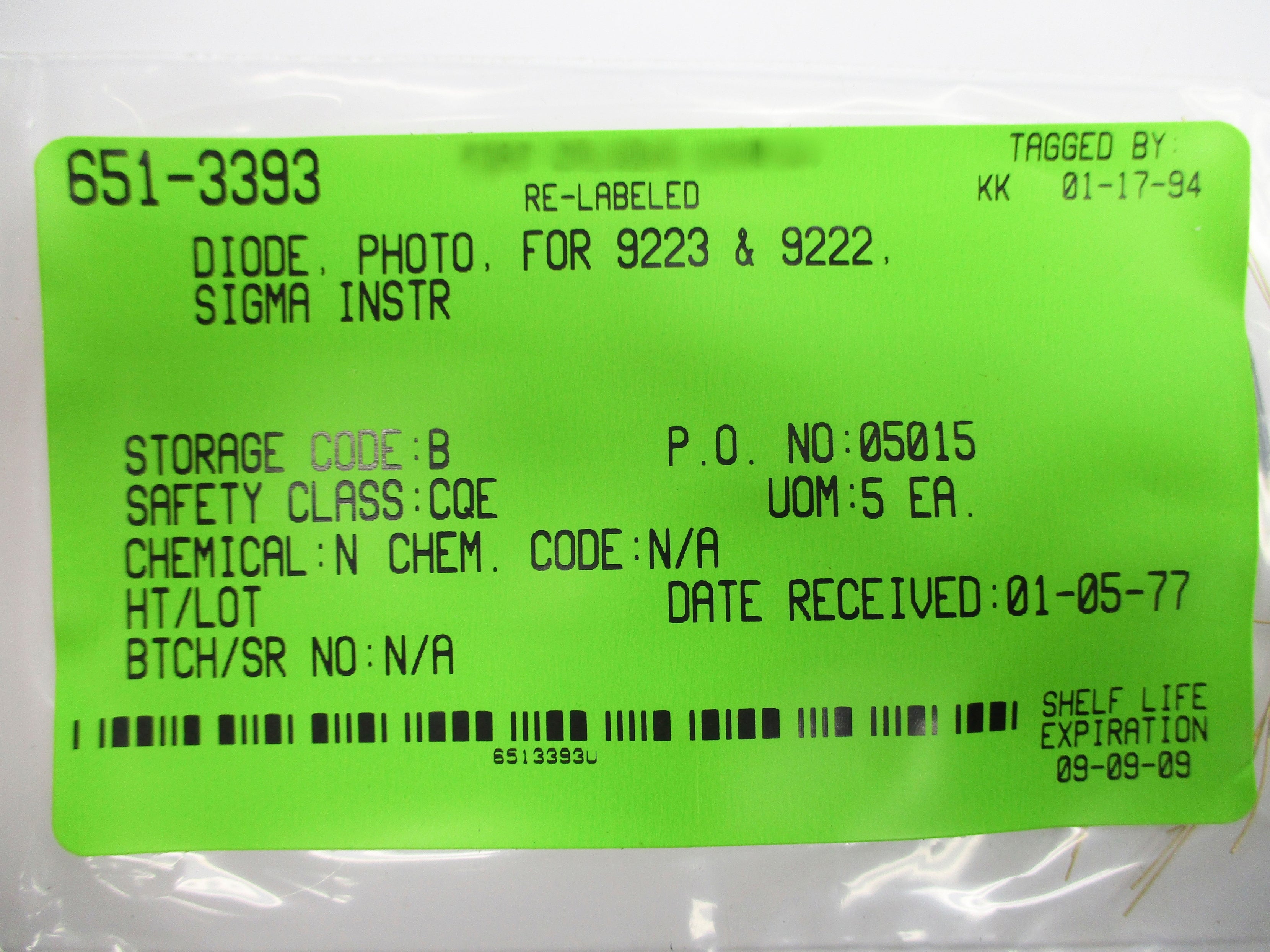SIGMA 651-3393 (PKG OF 5) NSNP