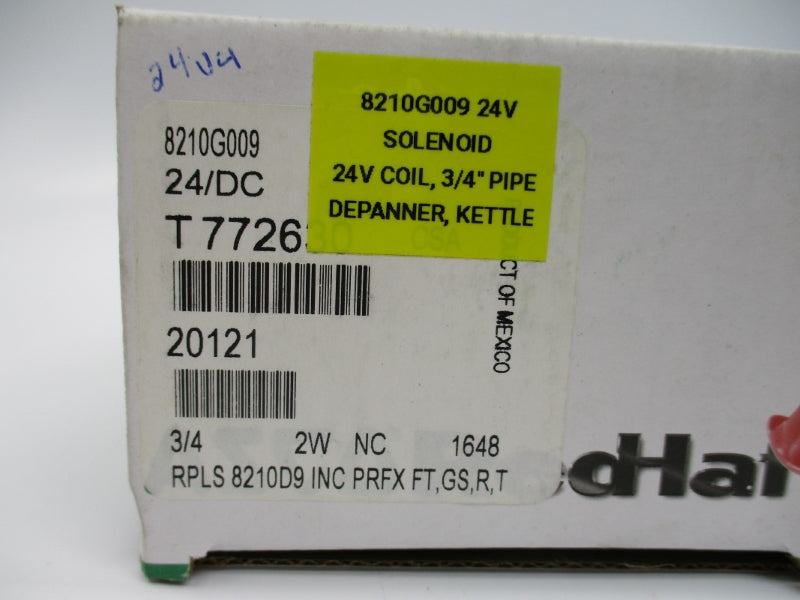 ASCO 8210G009 24VDC 5-100PSI 3/4" NSMP