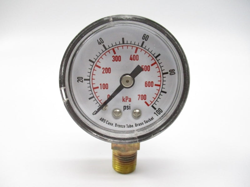 GAUGE 4FLR2 100PSI 1-1/2" NSMP