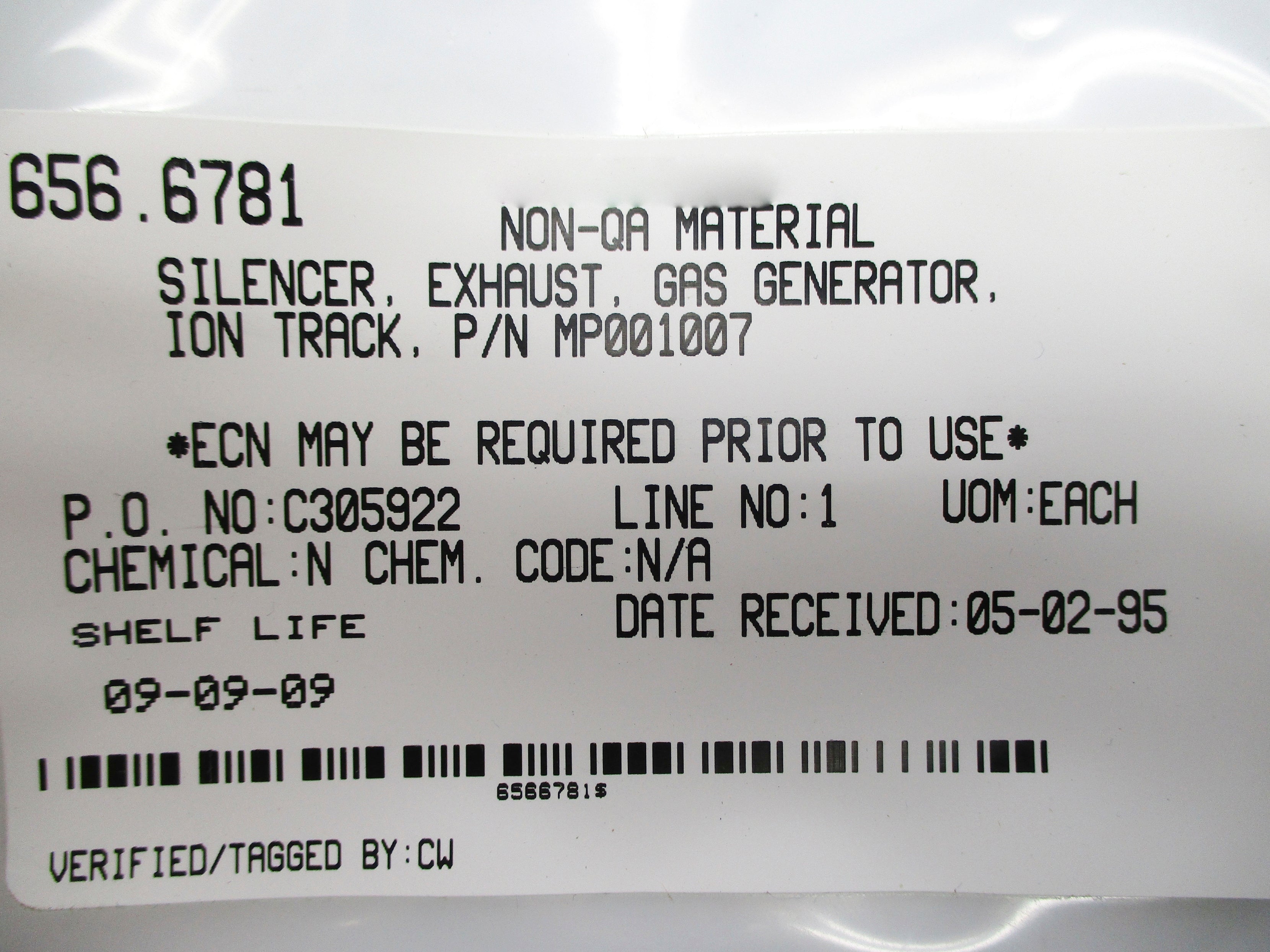SPARE PART MP001007 NSNP