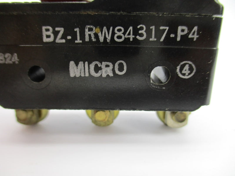MICRO SWITCH BZ-1RW84317-P4 480VAC 15A NSNP