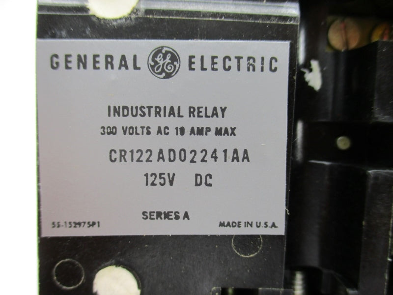 GENERAL ELECTRIC CR122AD02241AA SER. A 300VAC 10A NSMP
