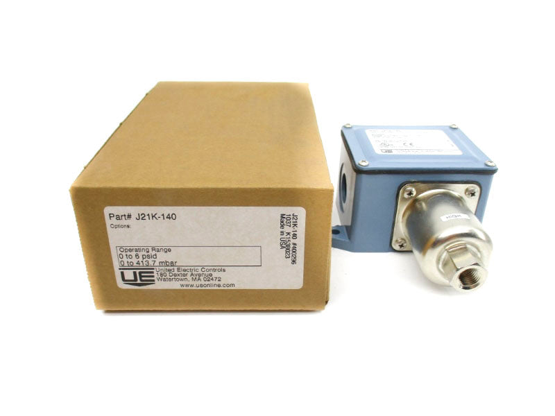 UNITED ELECTRIC CONTROLS J21K-140 480VAC 15A 0-6PSI NSMP