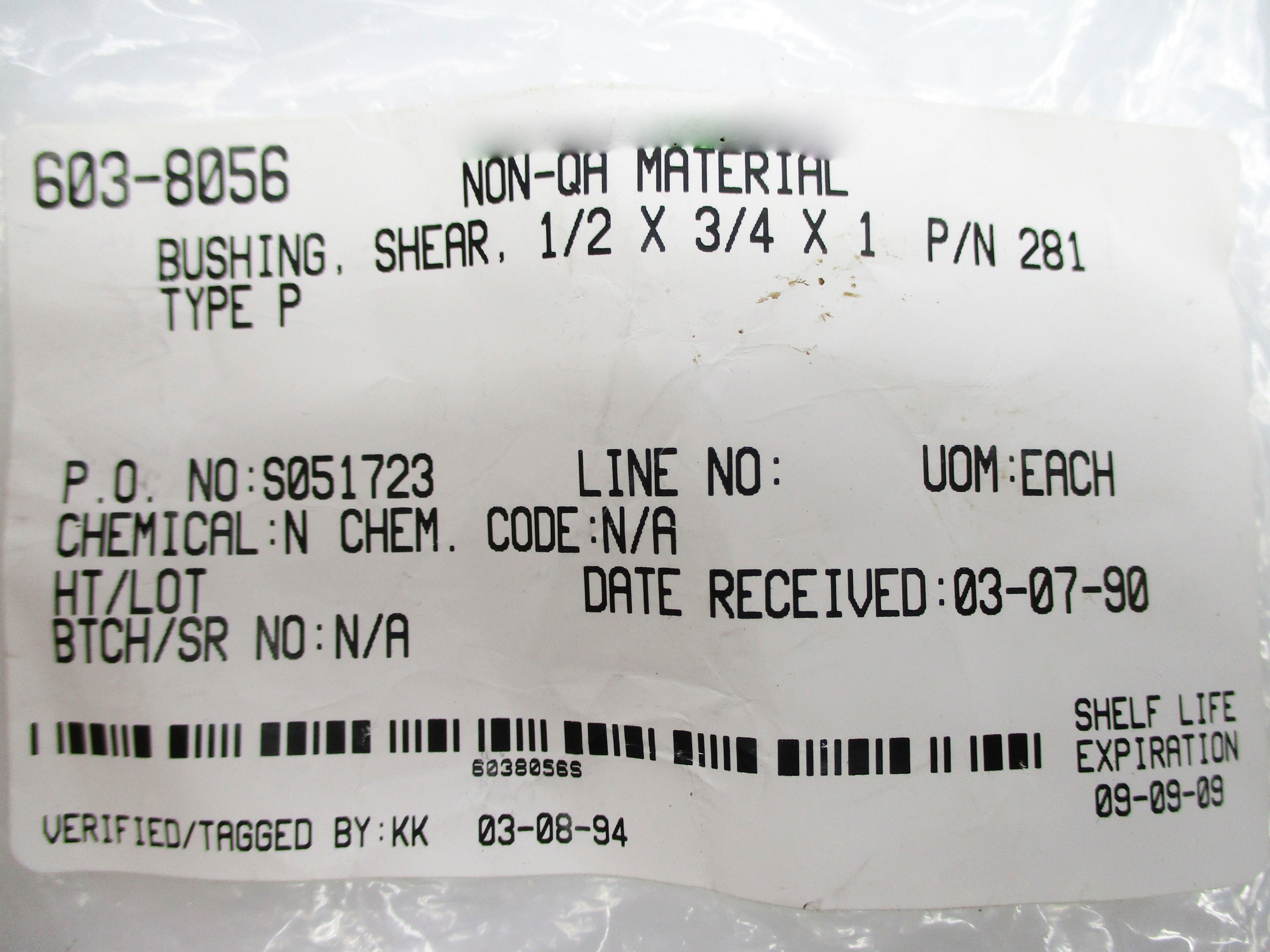 BUSHING 281 TYPE P 1/2X3/4X1" NSNP