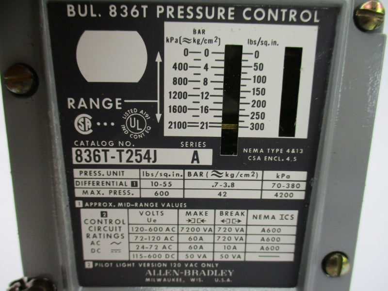 INDUSTRIAL SPARE PART 836T-T254J SER. A 120-600VAC 60A (BR/YL) NSMP
