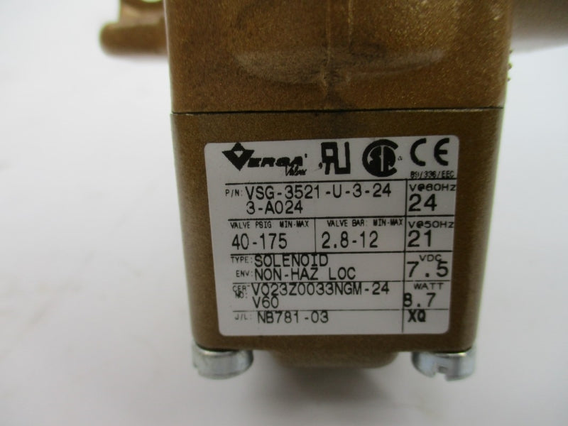 VERSA VSG-3521-U-3-243-A024 7.5VDC 40-175PSI NSMP