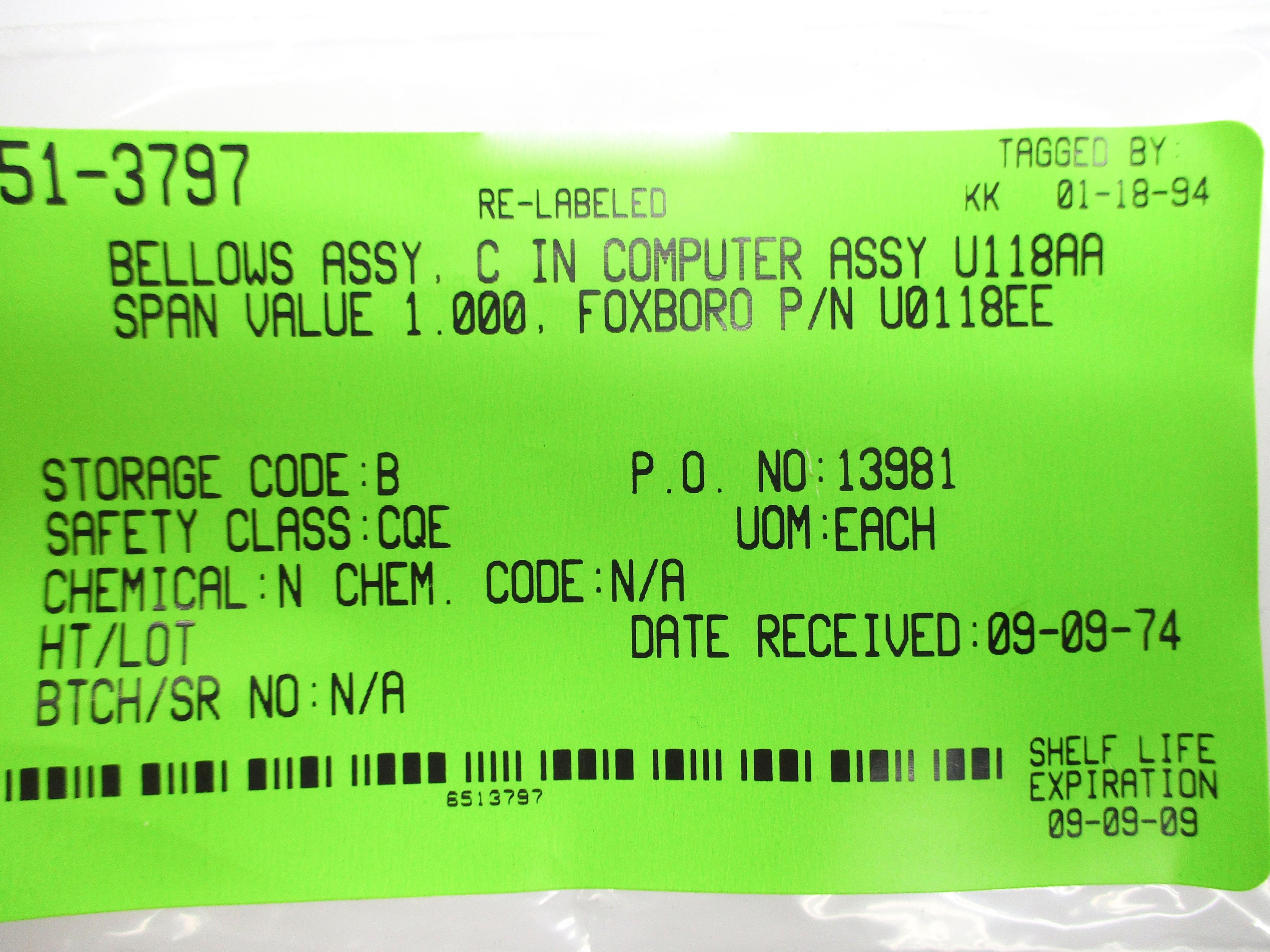 FOXBORO U0118EE NSNP