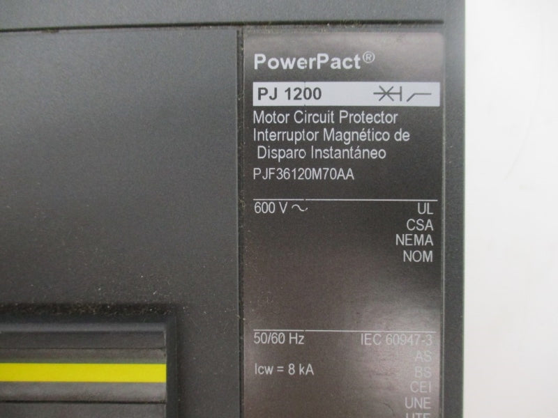 SQUARE D PJF36120M70AA SER. 1 600V 1200A NSMP