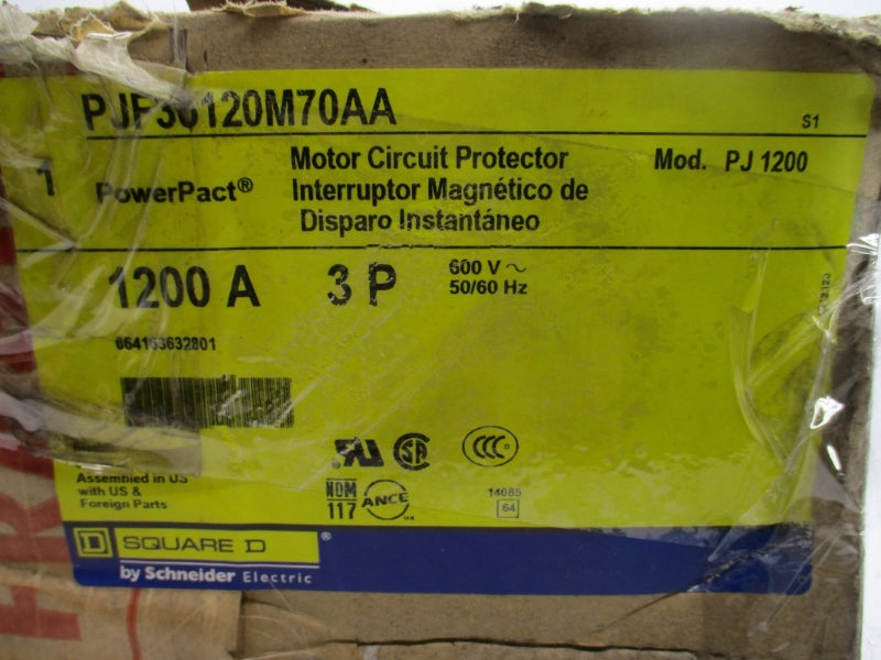 SQUARE D PJF36120M70AA SER. 1 600V 1200A NSMP
