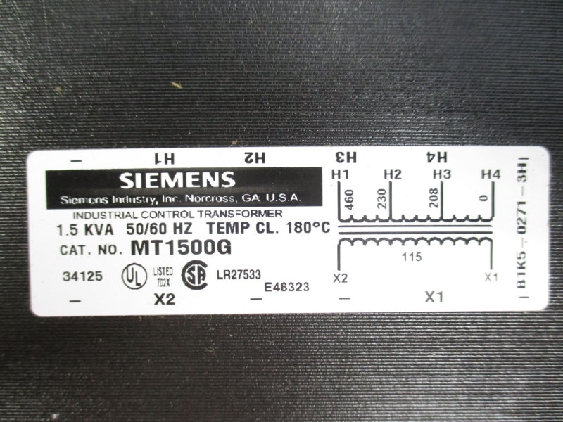 SIEMENS MT1500G 460V NSNP