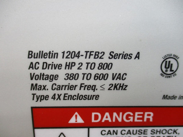 ALLEN BRADLEY 1204-TFB2 SER. A 380-600VAC NSNP