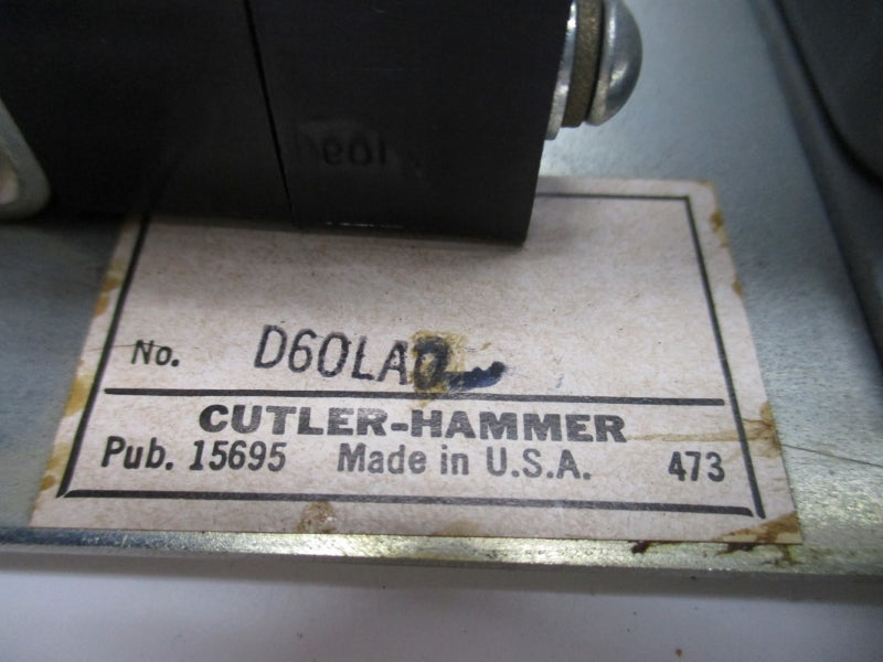 CUTLER HAMMER D60LA0 600V 1-9A NSNP