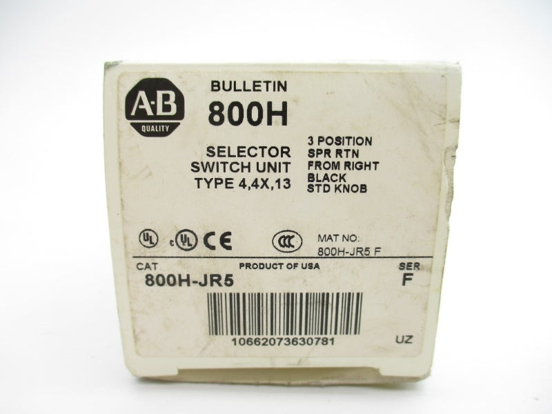 ALLEN BRADLEY 800H-JR5 SER. F (WH) NSMP