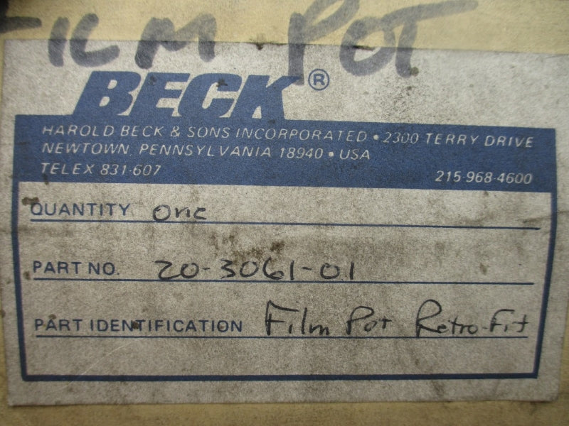 BECK 20-3061-01 NSMP