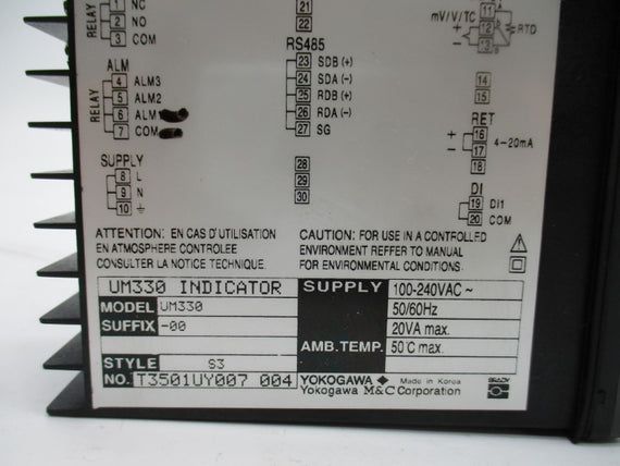 YOKOGAWA UM330-00 100-240VAC NSMP