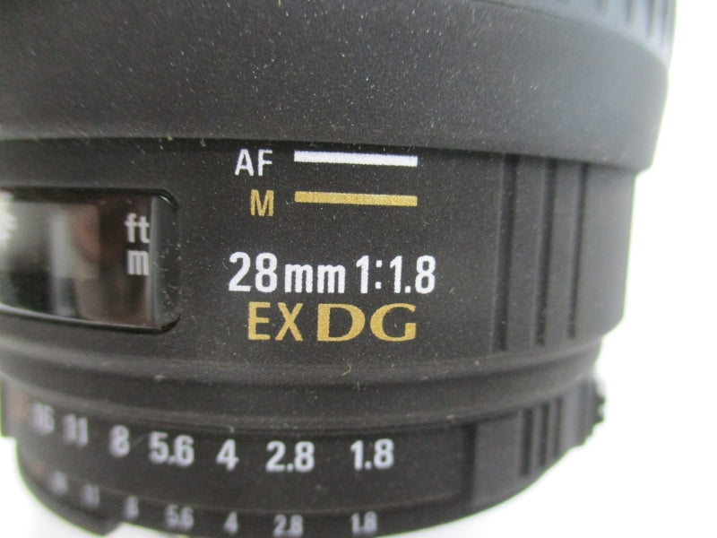 SIGMA EXDG 28MM 1:1.8 NSNP