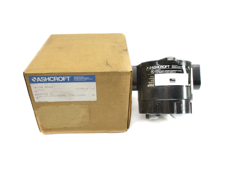 ASHCROFT B724BXFS06 125/250/480VAC 15A 100PSI NSMP