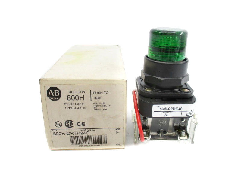 ALLEN BRADLEY 800H-QRTH24G SER. F 24V (WH) NSMP