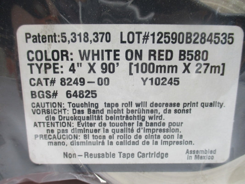 LABEL CARTRIDGE 8249-00 4" X 90' NSMP