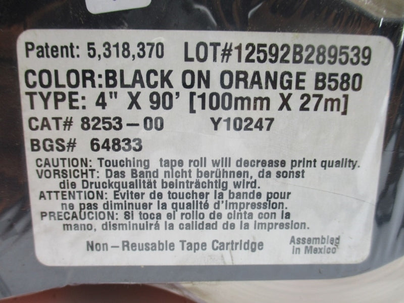 LABEL CARTRIDGE 8253-00 4" X 90' NSMP