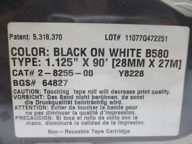LABEL CARTRIDGE 2-8255-00 1.125" X 90' NSMP