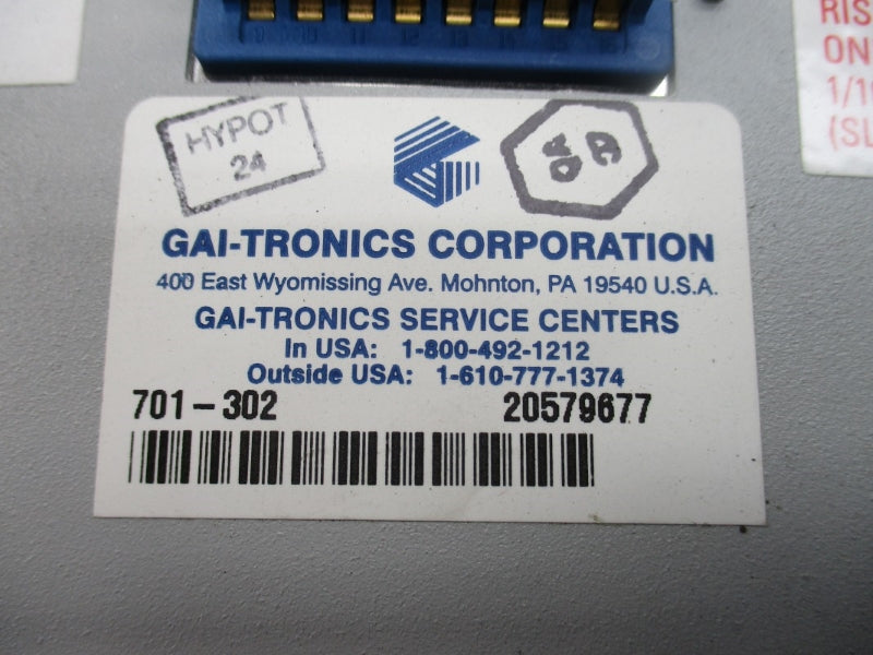 GAI-TRONICS 701-302 120VAC 0.46A NSNP