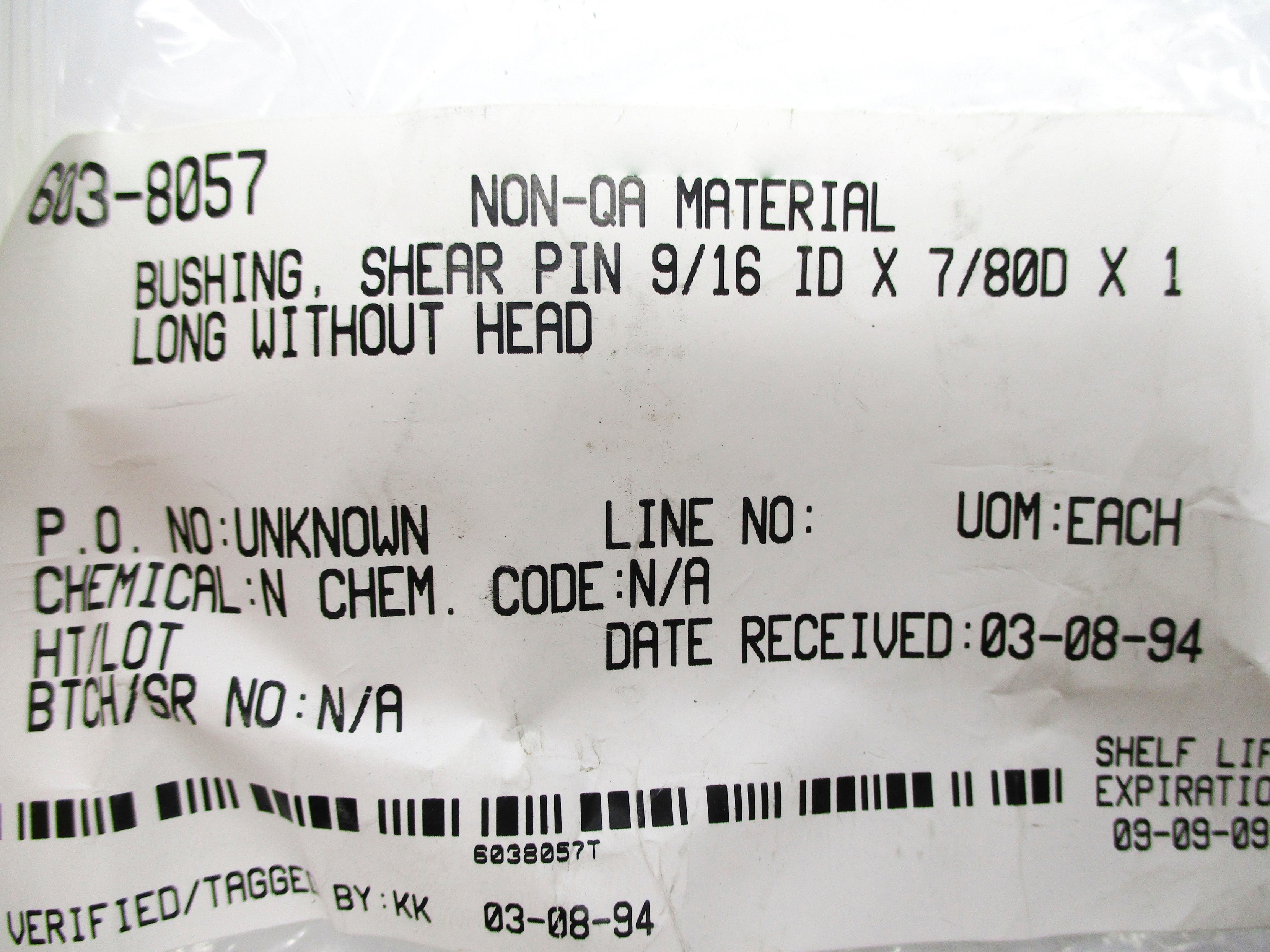 BUSHING 9/16-IDX7/80-DX1 NSNP